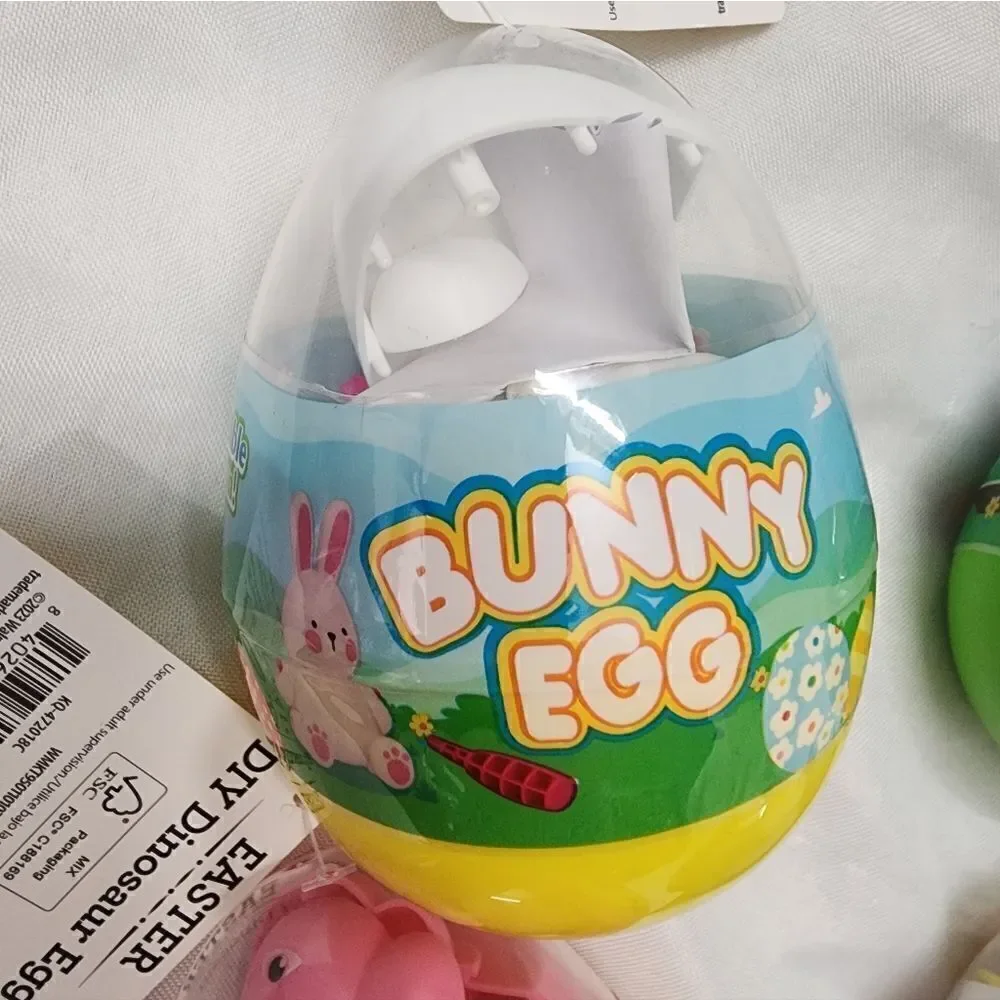NWT Easter DIY Dinosaur, Bunny & Carrot eggs bundle of five